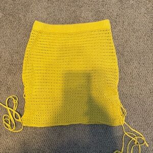 Lime Crochet Skirt
